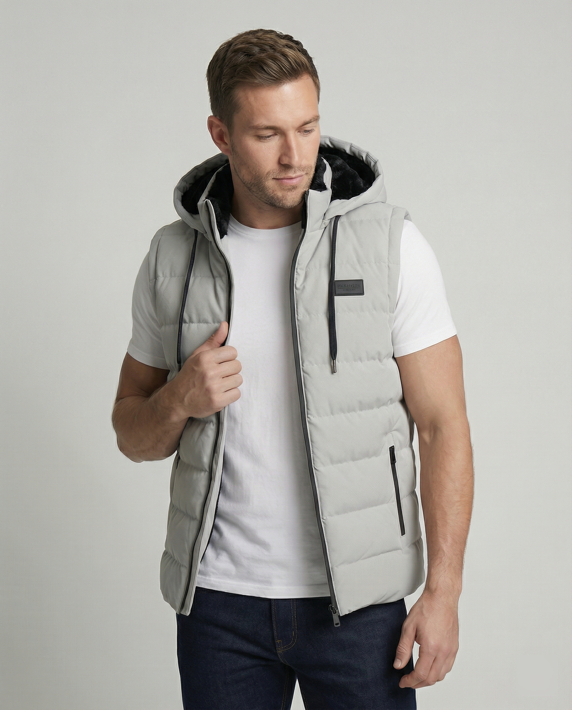Smanicato Uomo in Pile Sportivo Slim Fit - Brentozzi