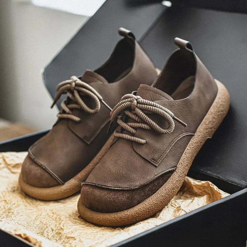 Scarpe Uomo Basse Stringate Stile Casual - Brentozzi