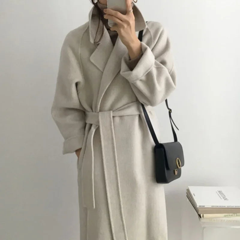 Cappotto Donna con Cintura Vita Invernale