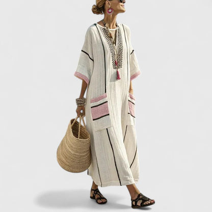 Abito Maxi Donna Boho Tasche