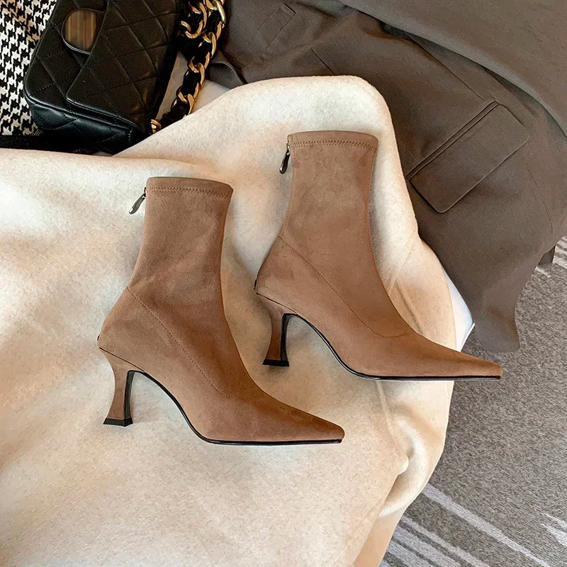 Stivaletto Donna Punta Stretta Elegante