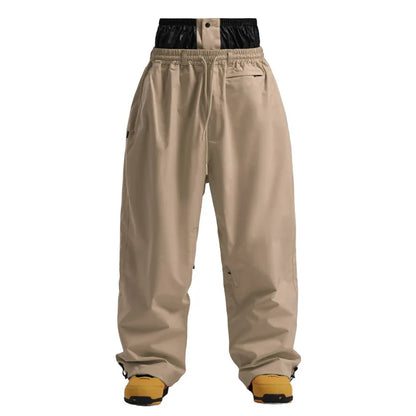 Pantaloni Sci Unisex Stile Cargo Vestibilità Larga