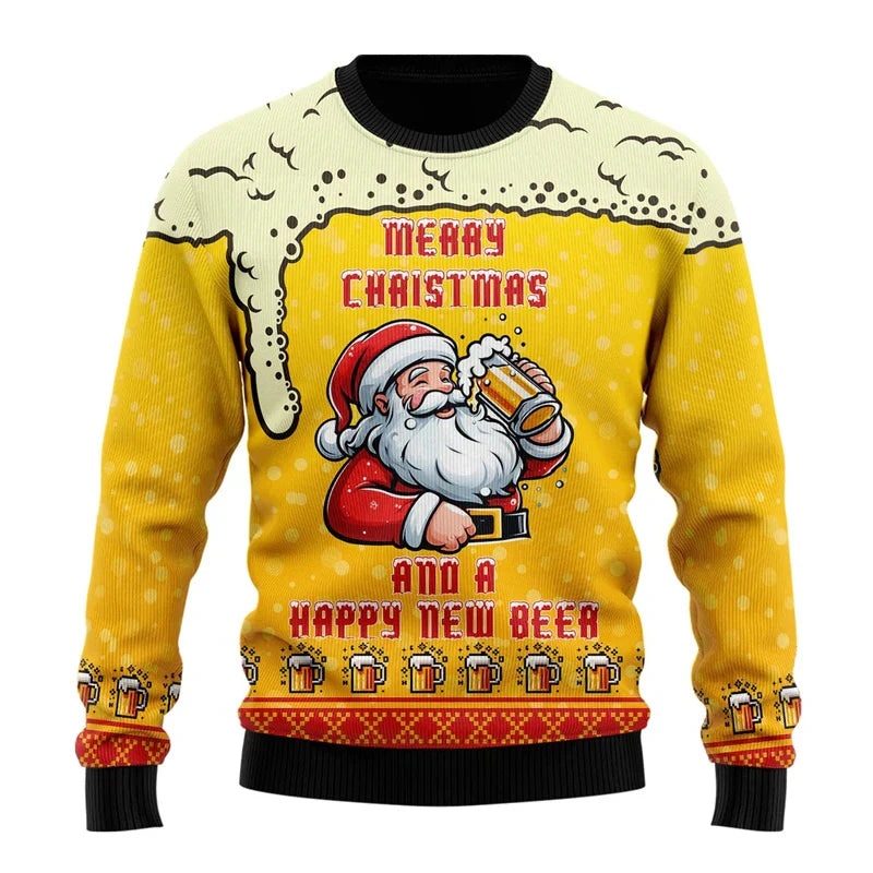 Maglione Uomo con Motivo Design Taglio Moderno