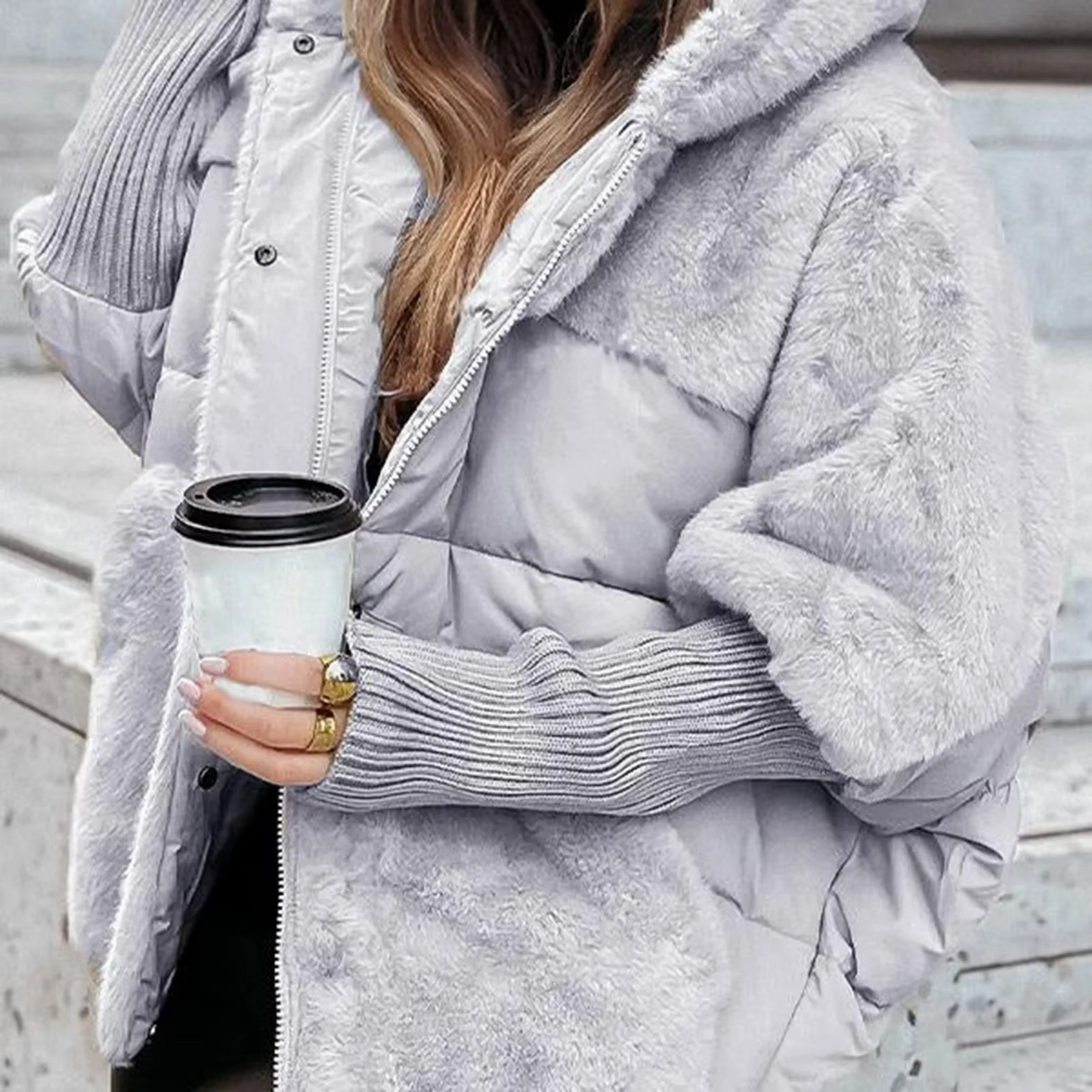 Giacca Invernale Donna Calda Stile Classico