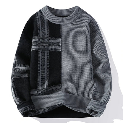 Maglione Uomo a Costine Manica Lunga