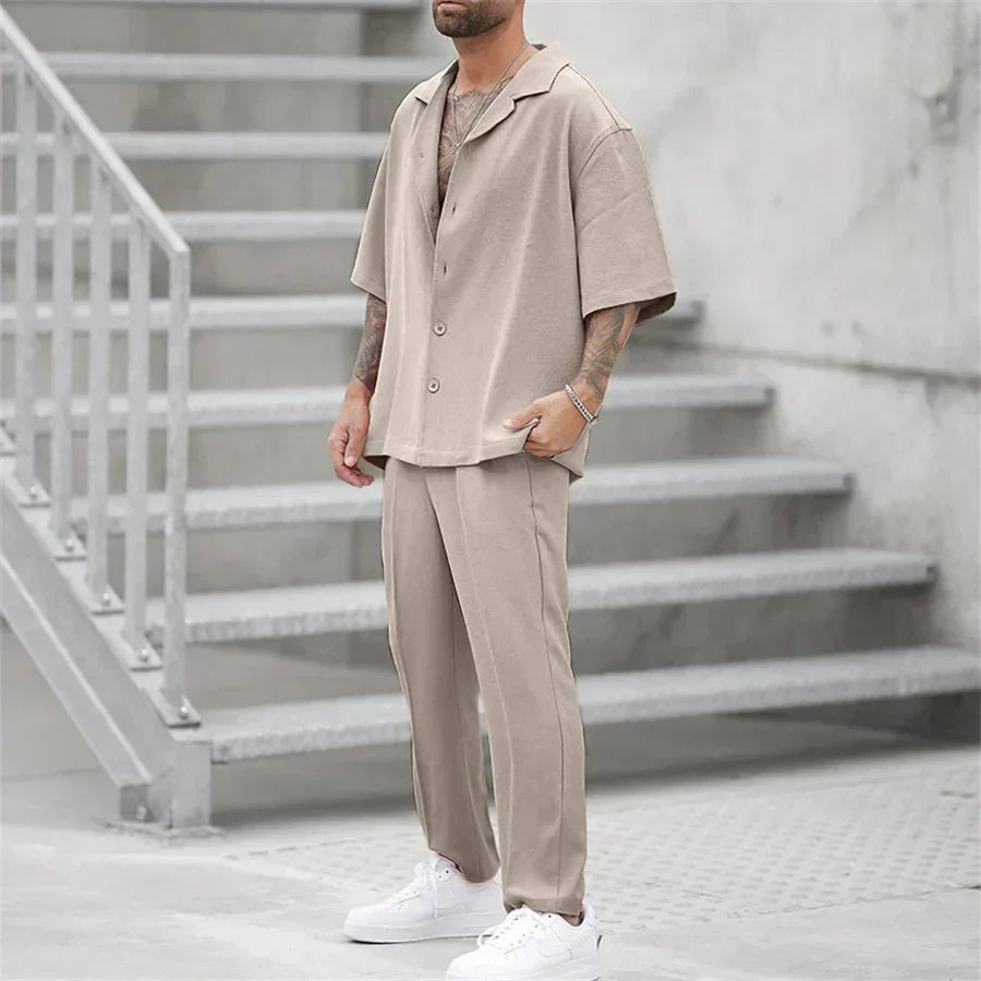 Completo Estivo Uomo Maglia Manica Corta e Pantaloncini