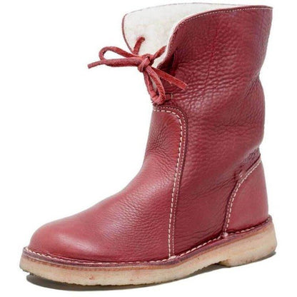 Stivali Donna Fleece Impermeabili Fodera Calda in Lana Invernali