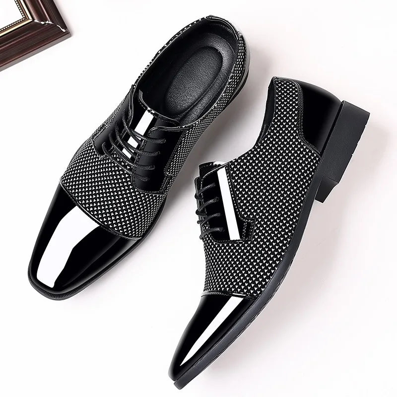 Scarpe Uomo in Pelle con Strass Eleganti