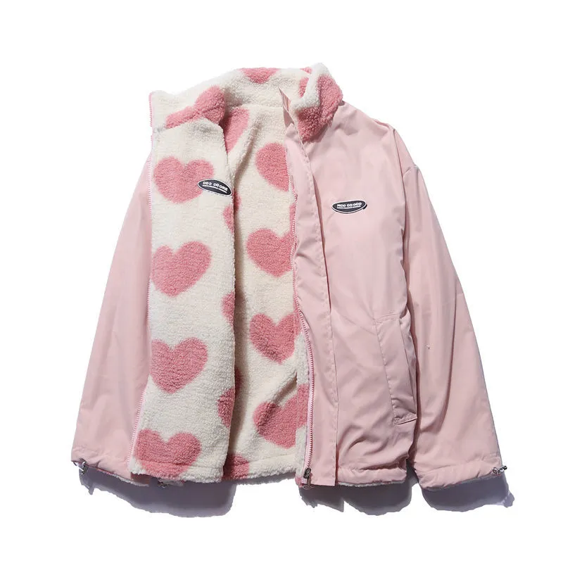 Giacca Donna Calda Stile Cuori Autunno Inverno - Brentozzi