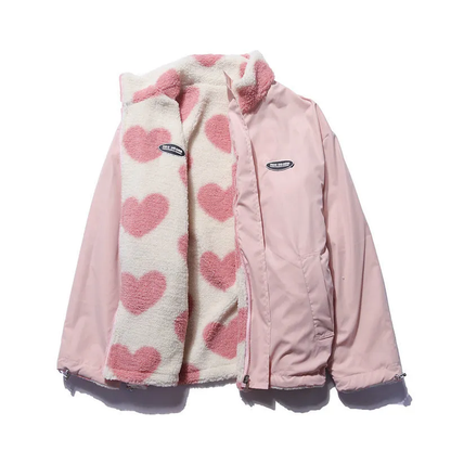 Giacca Donna Calda Stile Cuori Autunno Inverno - Brentozzi
