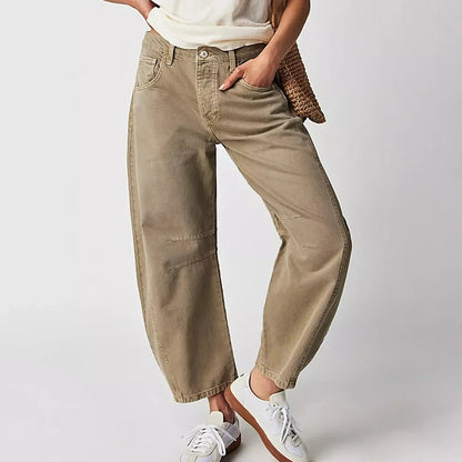 Jeans Baggy Donna Comodi Stile Casual