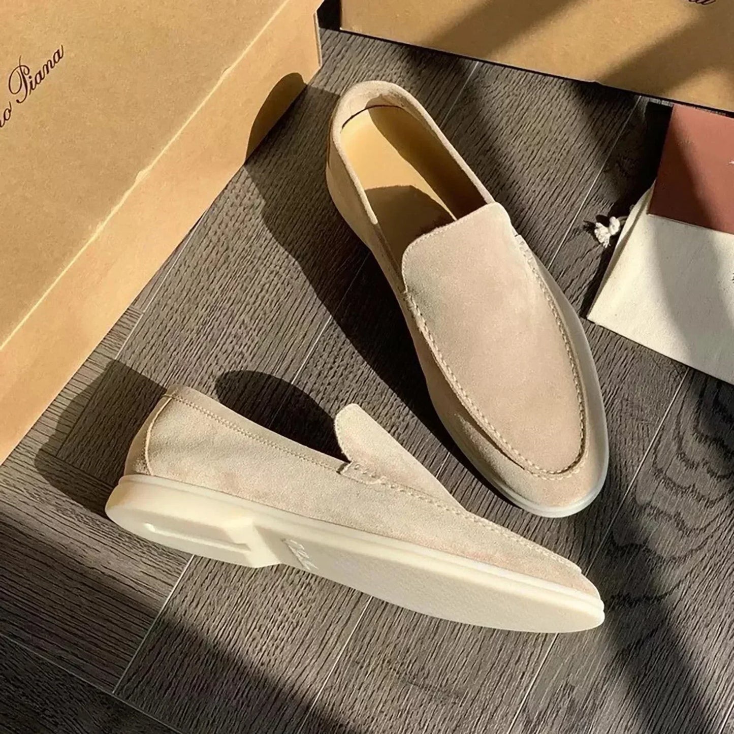 Scarpe Uomo Senza Lacci Classico Taglio
