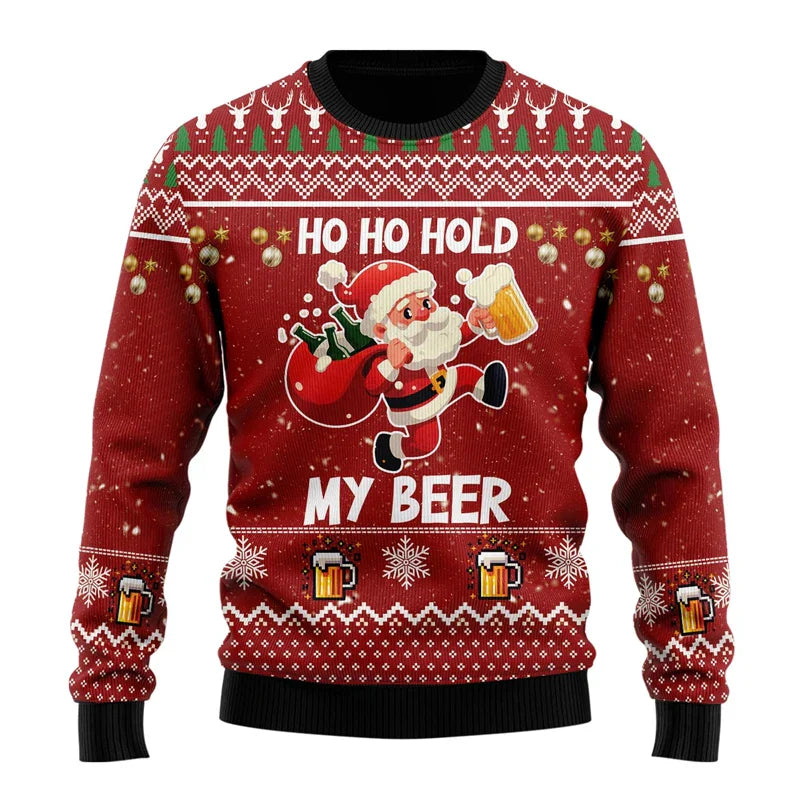 Maglione Uomo con Motivo Design Taglio Moderno