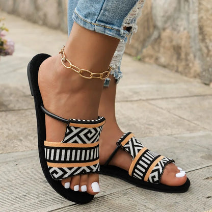 Sandali Donna Boho Doppio Cinturino Estivi