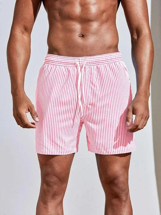 Costume da Bagno Uomo a Righe Taglio Classico Estivo
