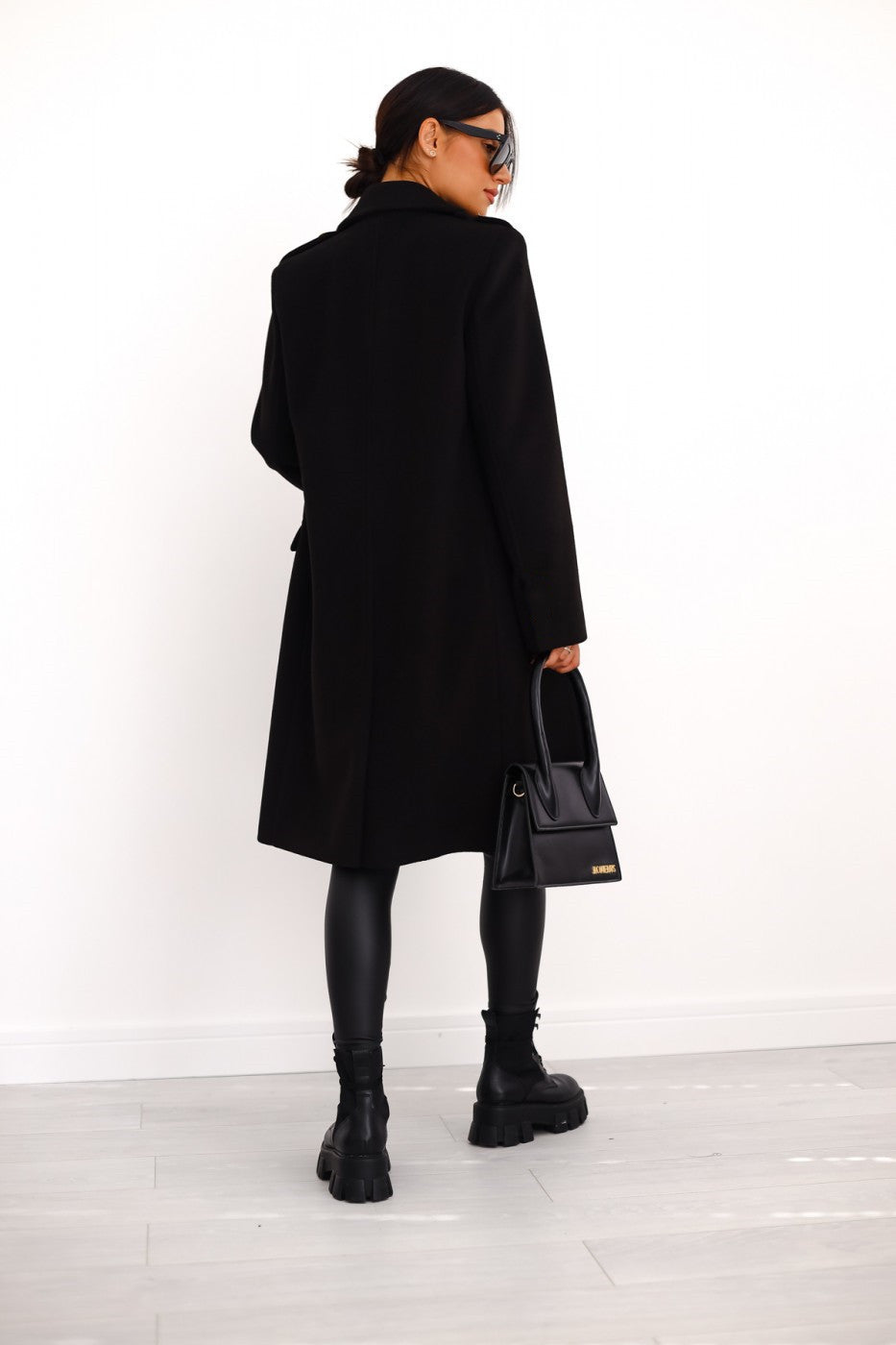 Cappotto Donna Doppio Petto in Tessuto Morbido Classico