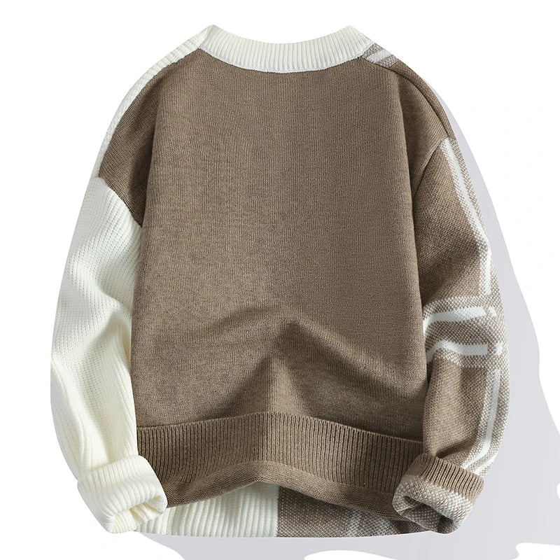 Maglione Uomo a Costine Manica Lunga