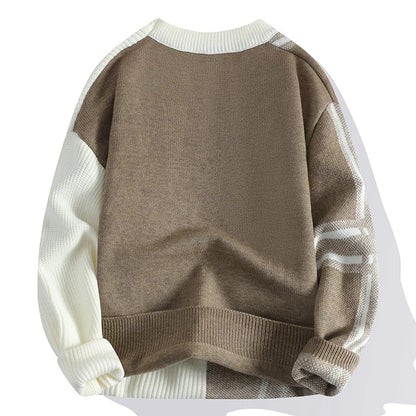 Maglione Uomo a Costine Manica Lunga