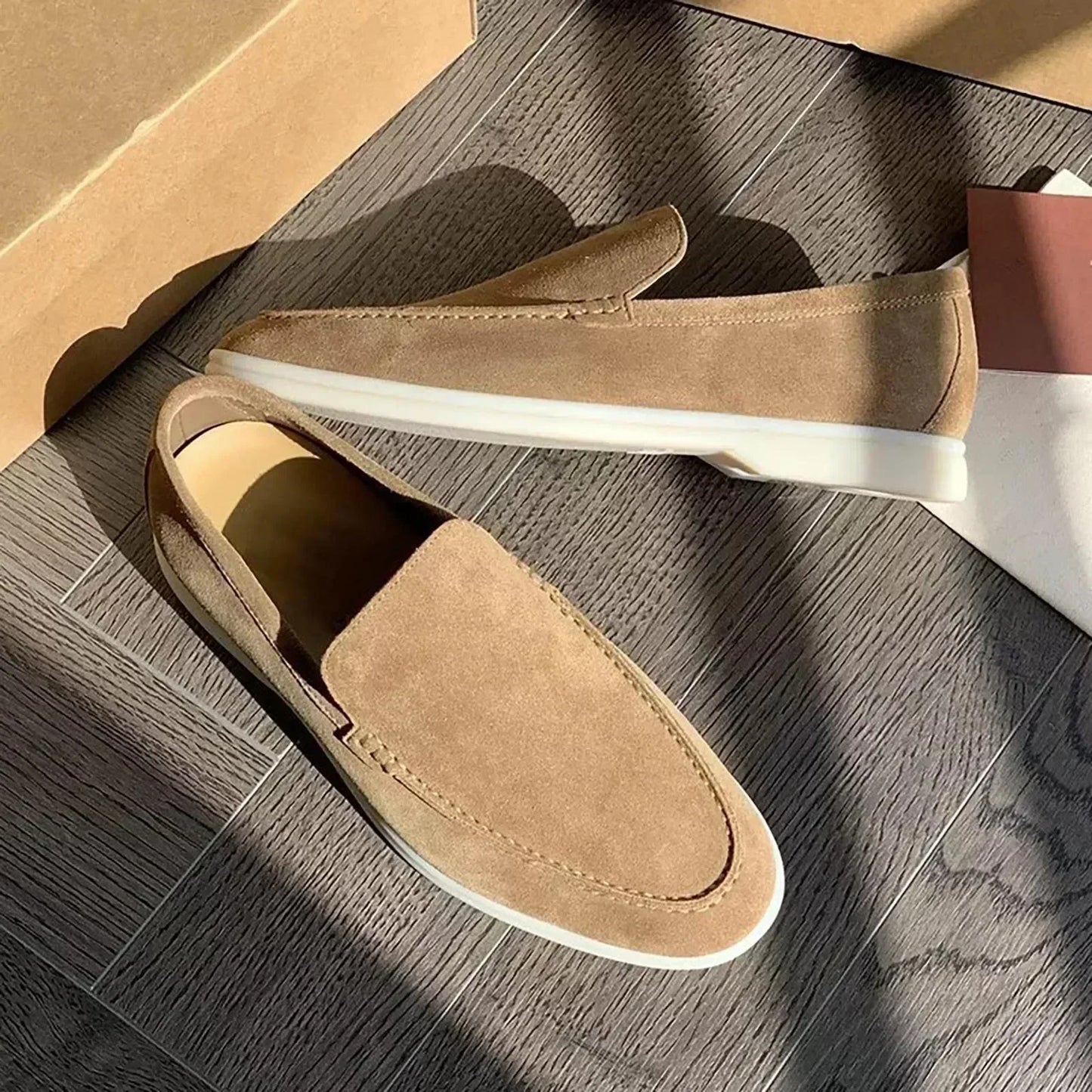 Scarpe Uomo Senza Lacci Classico Taglio
