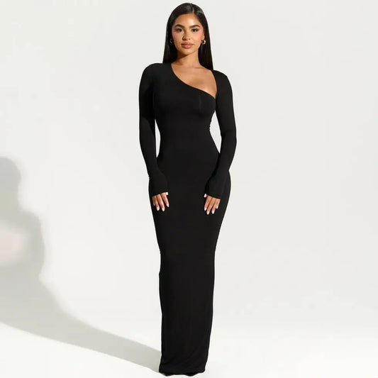 Abito Maxi Donna Lunghezza Fluida Linea Semplice - Brentozzi