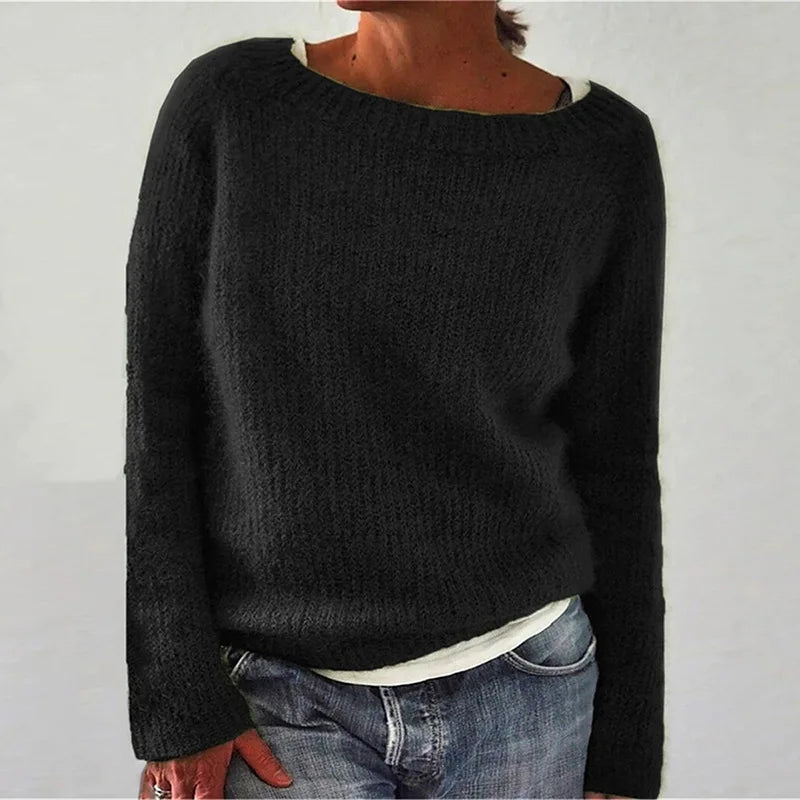 Maglione Donna in Lana Girocollo Stile Norvegese Invernale - Brentozzi