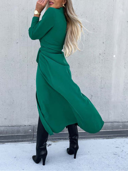 Abito Camicia Donna Manica Lunga