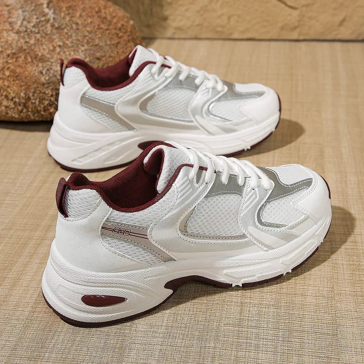 Sneakers Donna Chunky con Lacci