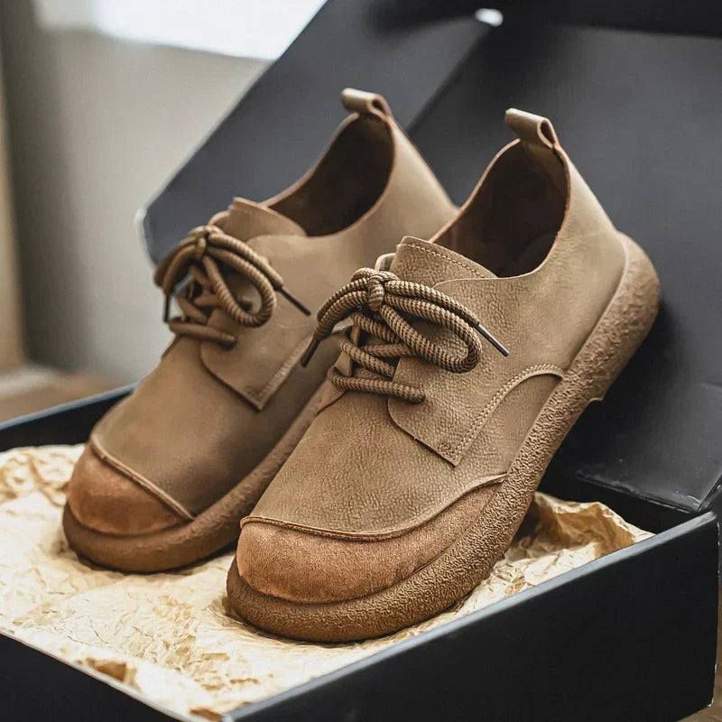 Scarpe Uomo Basse Stringate Stile Casual