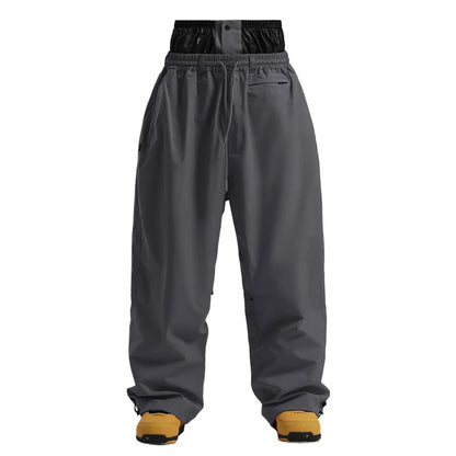 Pantaloni Sci Unisex Stile Cargo Vestibilità Larga