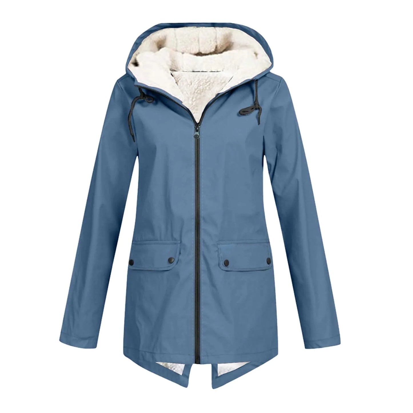 Giacca Invernale Donna con Zip e Cappuccio - Brentozzi