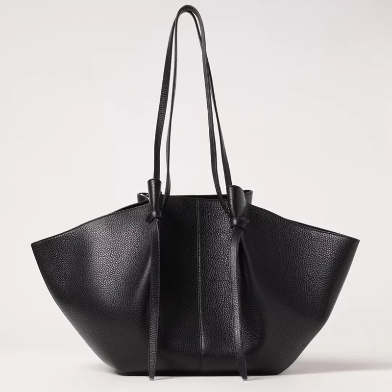 Borsa Tote Donna con Fiocco e Manici Lunghi Ampi