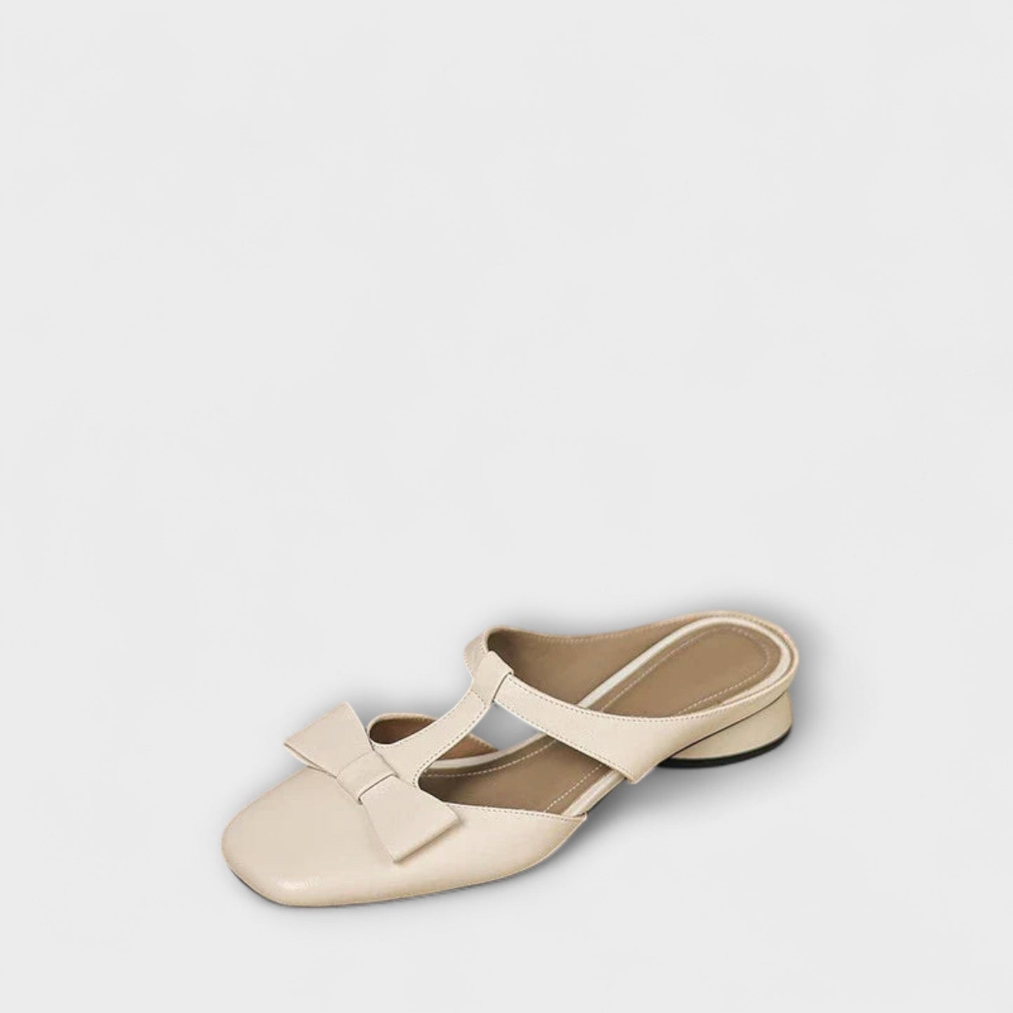 Pantofole Donna in Lino Punta Quadrata
