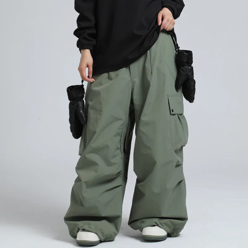 Pantaloni Unisex Vita Elasticizzata Gamba Larga Comodi