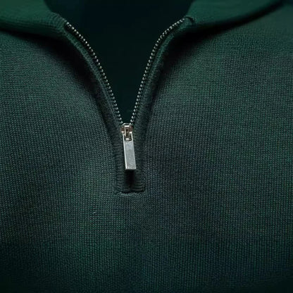 Maglione Uomo con Mezza Zip Classico e Comfort Regular Fit
