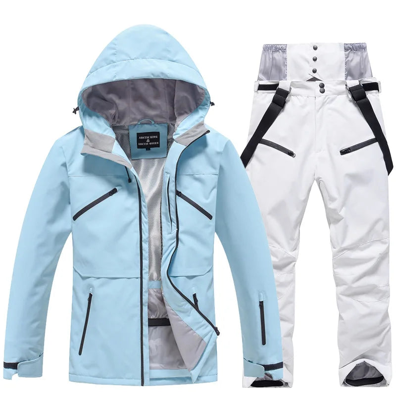 Tuta Sci Unisex Due Pezzi Giacca Pantaloni
