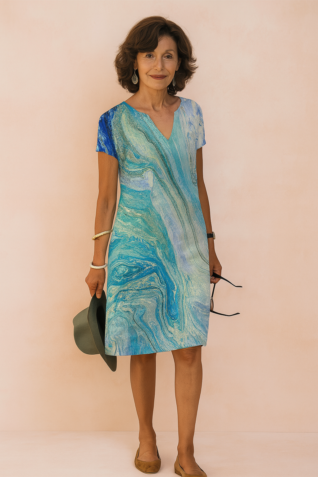 SARAH | Elegante abito estivo con scollo a V 3