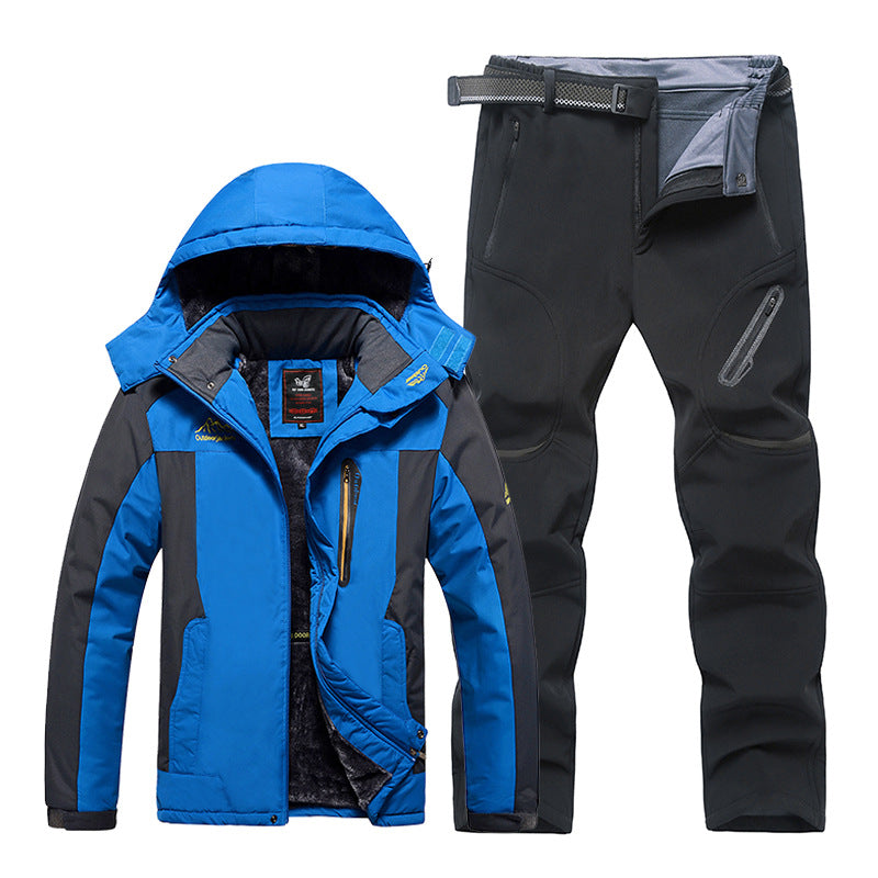 Completo Invernale Uomo Impermeabile Giacca e Pantaloni Imbottiti