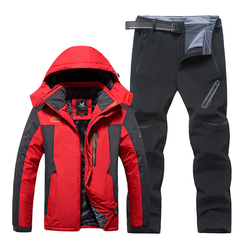 Completo Invernale Uomo Impermeabile Giacca e Pantaloni Imbottiti