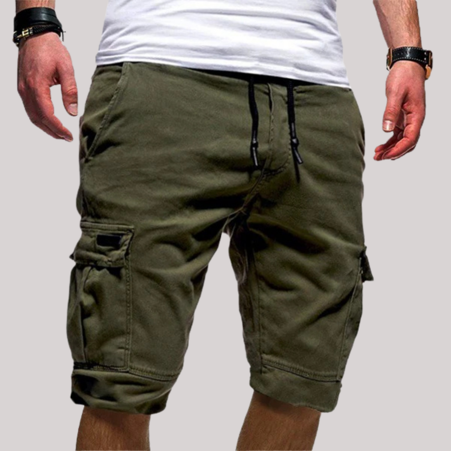 Bermuda Cargo Uomo con Coulisse e Tasche