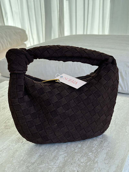 Borsa Mini Donna in Pelle Scamosciata Intrecciata