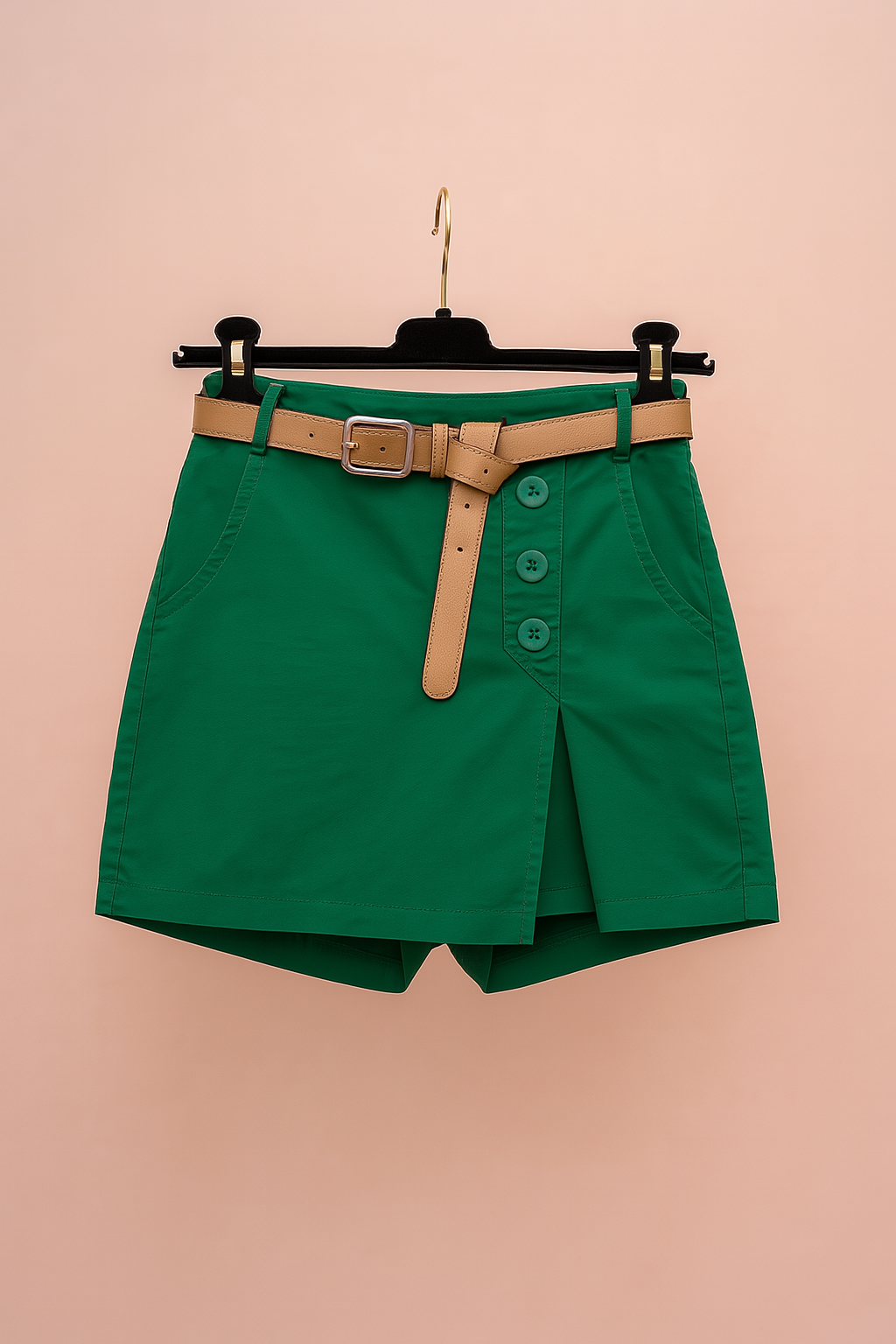 SUZY | Pantaloncini a vita alta con cintura decorativa 5