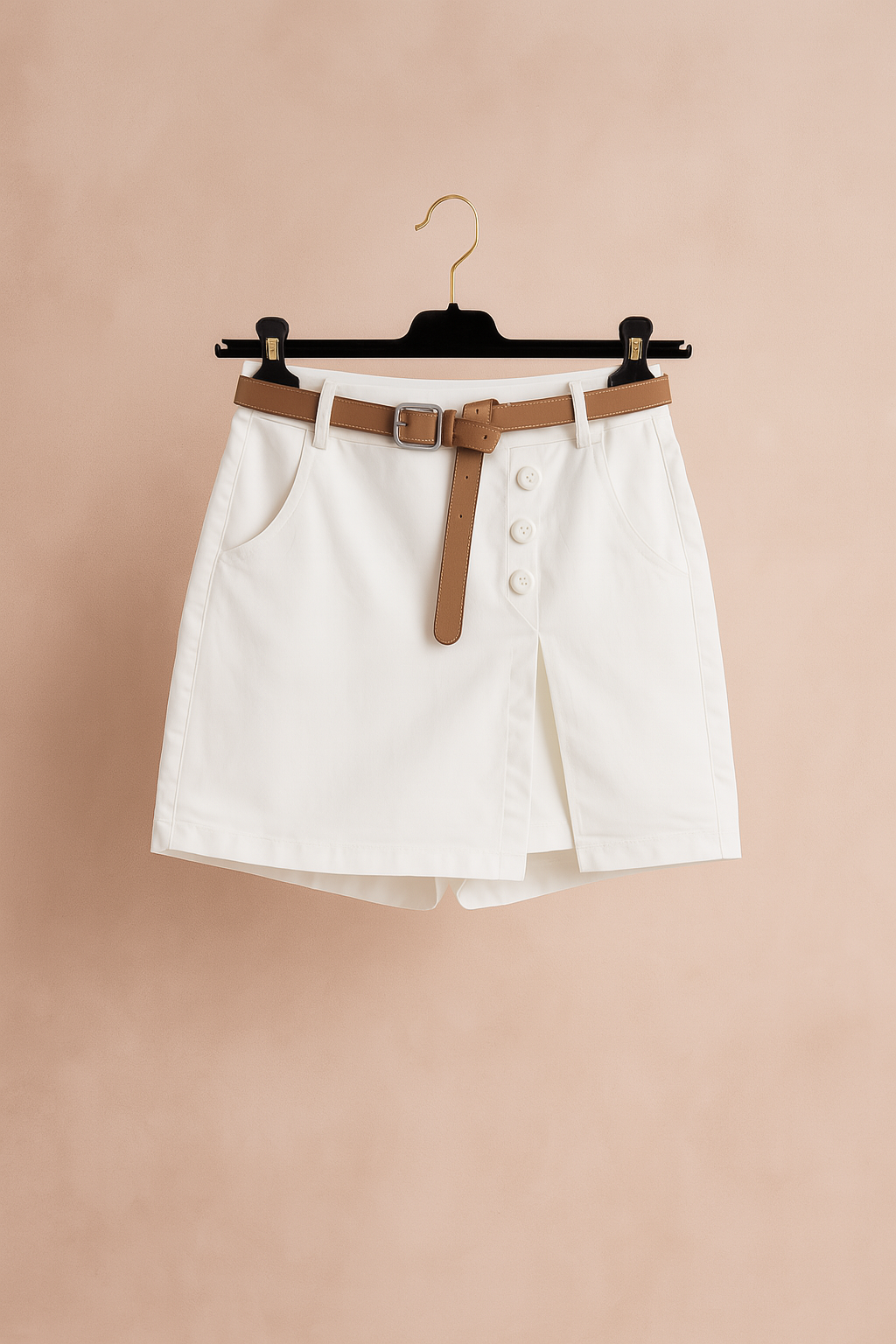 SUZY | Pantaloncini a vita alta con cintura decorativa 6