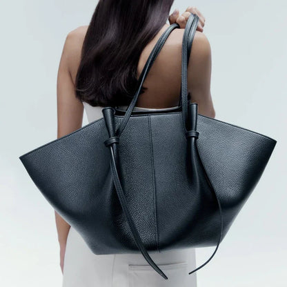 Borsa Tote Donna con Fiocco e Manici Lunghi Ampi - Brentozzi