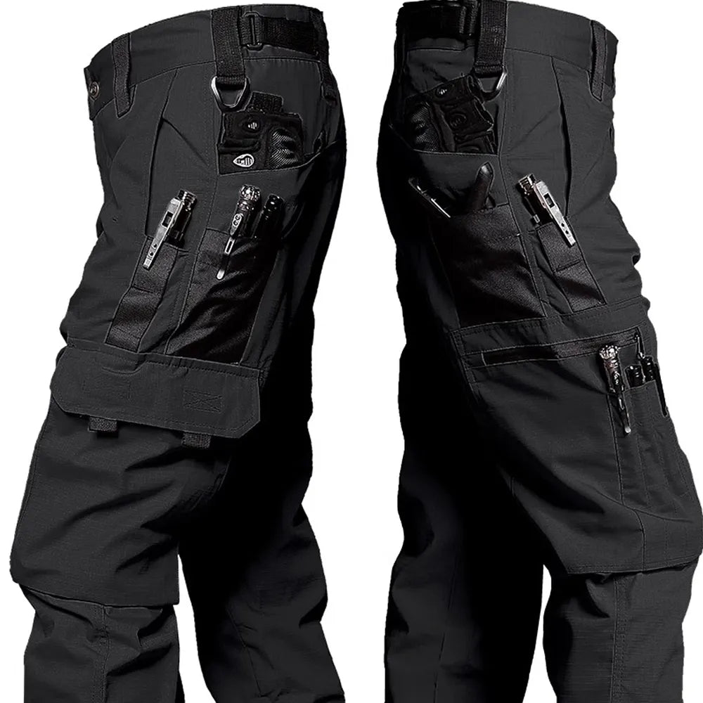 Pantaloni Tattici Uomo Tessuto Resistente Vestibilità Regolare