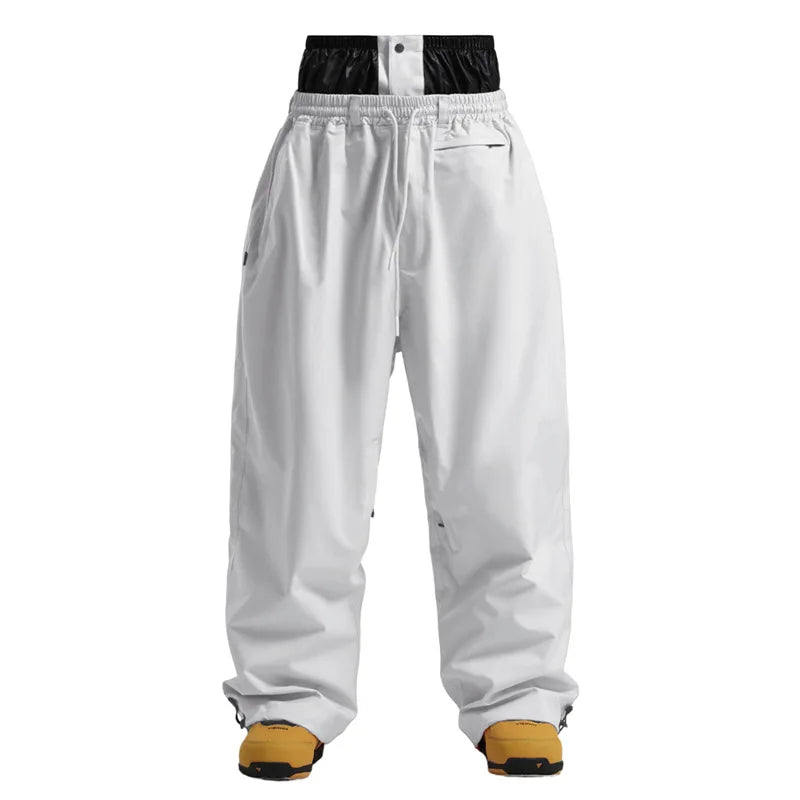 Pantaloni Sci Unisex Stile Cargo Vestibilità Larga