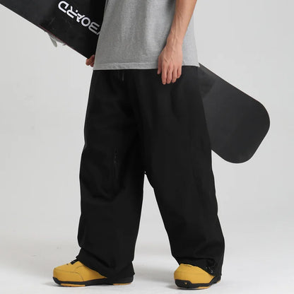 Pantaloni Unisex in Tessuto Elastico Vita Alta Vestibilità Ampia