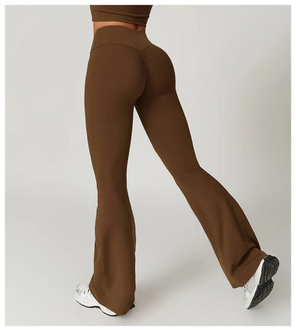 Pantaloni Yoga Donna Vita Alta Fascia Laterale