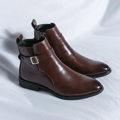 Stivali Chelsea Uomo Design Classico Caviglia
