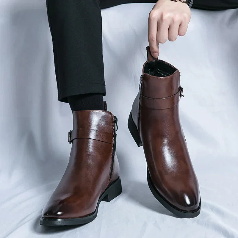 Stivali Chelsea Uomo Design Classico Caviglia - Brentozzi
