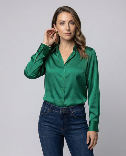 Camicia Donna in Raso Vestibilità Ampia - Brentozzi